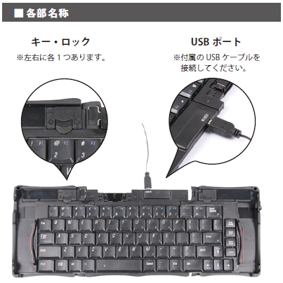 Складная USB-клавиатура Thanko